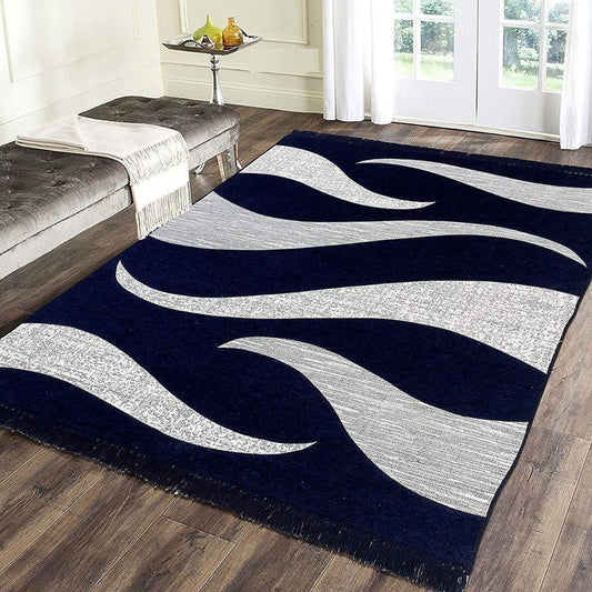 BLACK Chennile Turkey Carpet