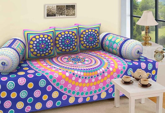 MULTICOLOUR Jaipuri Diwan Set