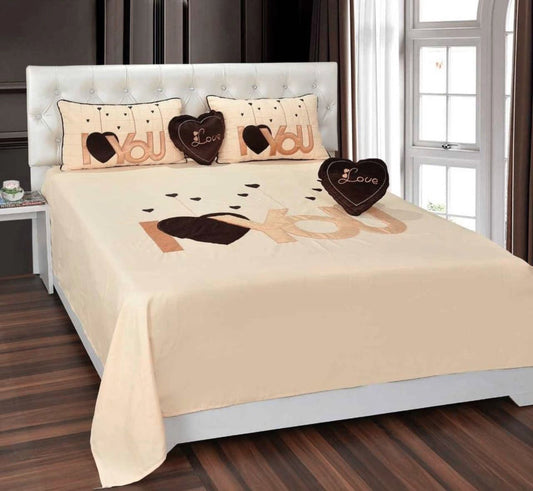 BEIGE DOUBLE BEDDING SET