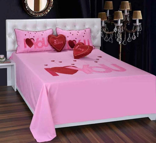 PINK DOUBLE BEDDING SET