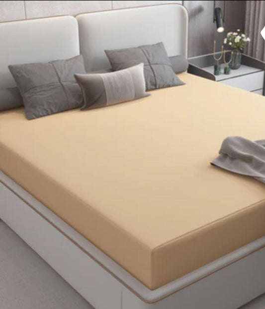 BEIGE WATERPROOF MATTRESS PROTECTOR